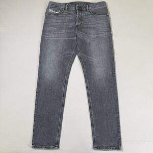 Diesel Jeans Men's 34x30 D-Fining Tapered Slim Fit Grey Wash 09A11 Stretch EUC